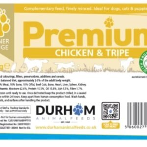 chicken and tripe and fruit and veg