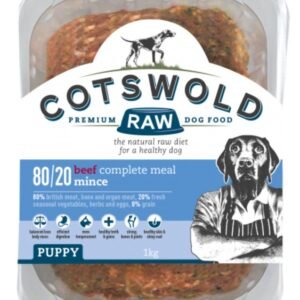 Cotswold Raw 80/20 Puppy Mince Beef Complete 1kg