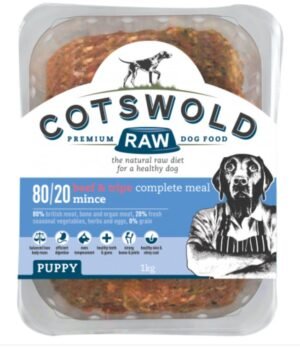 Cotswold Raw 80/20 Puppy Mince Beef & Tripe 500g