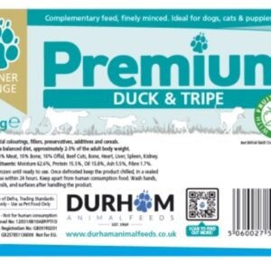 duck and tripe and fruit and veg