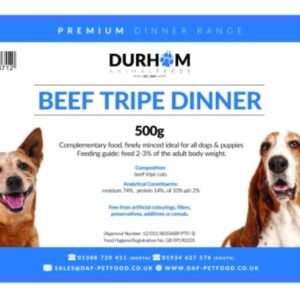 Durham Premier Dinners Beef Tripe 500g