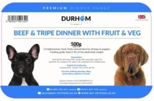 Durham Premium Dinners Beef & Tripe & Fruit & Veg 500g