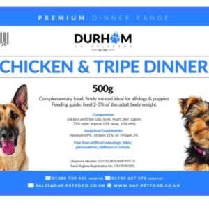 Durham Premium Dinners Chicken and Tripe 500g