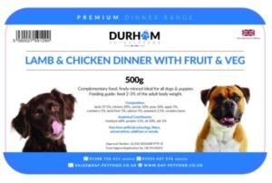 Durham Premium Dinners Lamb & Chicken & Fruit & Veg 500g