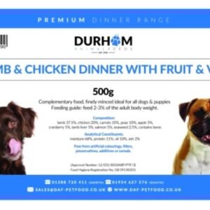 Durham Premium Dinners Lamb & Chicken & Fruit & Veg 500g