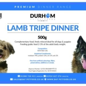 Durham Premium Dinners Lamb Tripe 500g