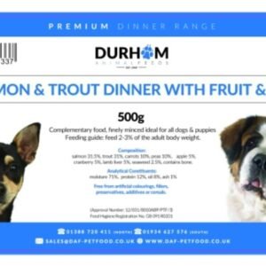 Durham Premium Dinners Salmon & Trout & Fruit & Veg 500g