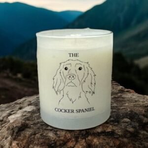 f and w cocker spaniel candle