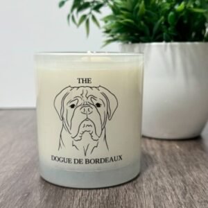 f and w dog de bordeaux candle