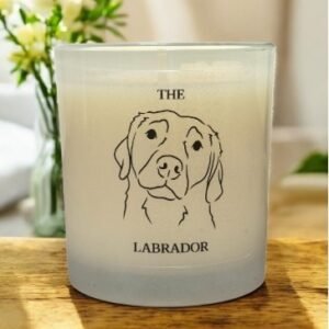 f and w labrador candle