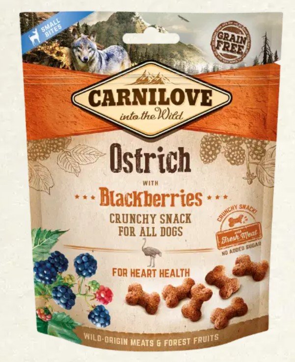 carnilove dogs ostrich with blackberries